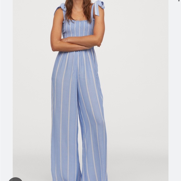 H&m blue striped jumpsuit size 8 new with tags - Picture 8 of 8